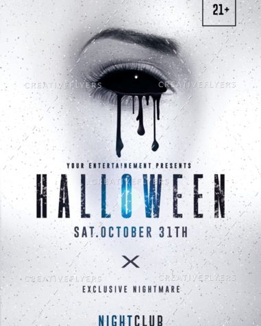 Halloween flyer template