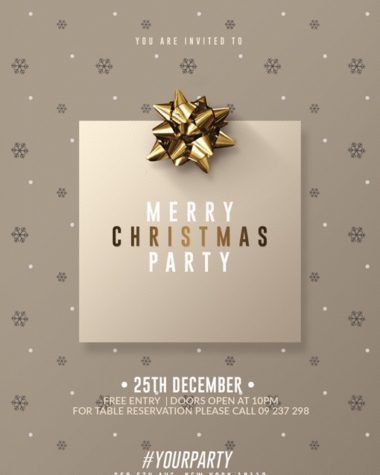 Christmas Party Flyer Invitation