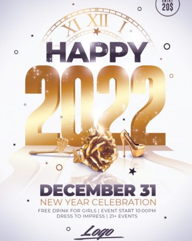 New Year Flyer Template Psd