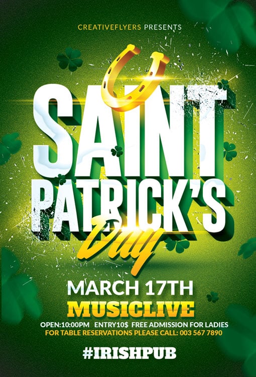 St Patrick s Day Flyer Templates PSD Creative Flyers