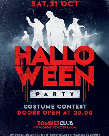 Retro Flyer Template for Halloween Party