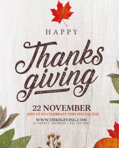 ThanksGiving flyer template Psd