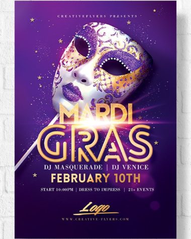 Mardi Gras Flyer Template