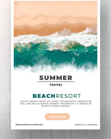 Summer Resort Promotional Flyer