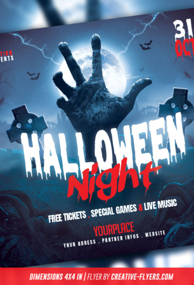 Halloween Night flyer template