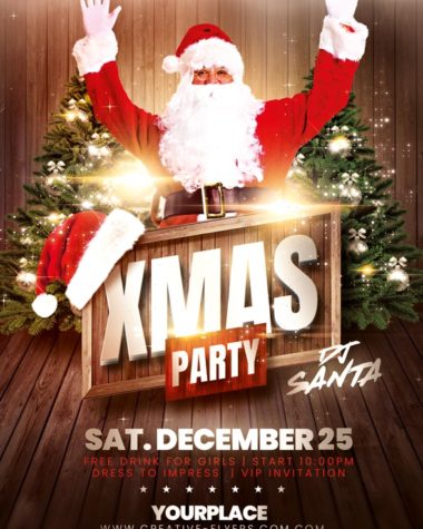 Xmas Party Flyer Design for Photoshop