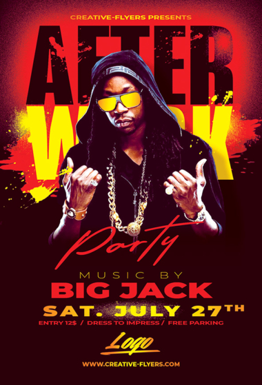 Hip Hop Party Flyer template