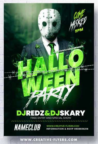 Realistic Halloween Flyer