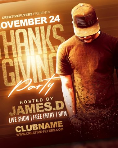 Thanksgiving Party Flyer PSD