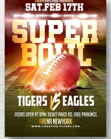 American Football Final Flyer template