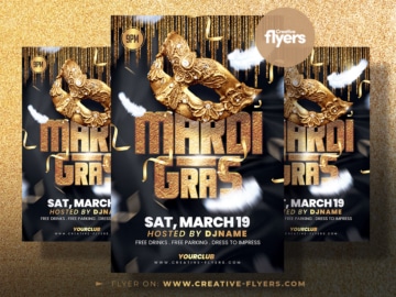 Mardi Gras Flyer Design