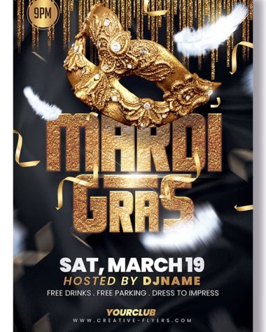 Mardi Gras Flyer Design