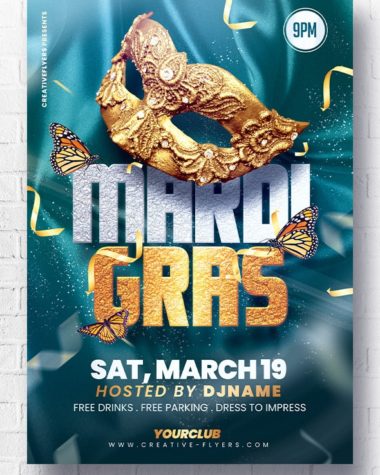 Mardi Gras Flyer Design