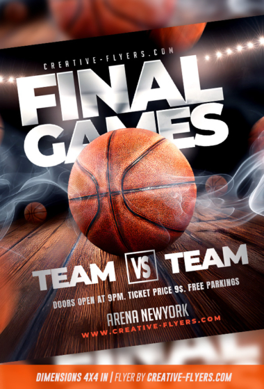 Basketball Game Flyer