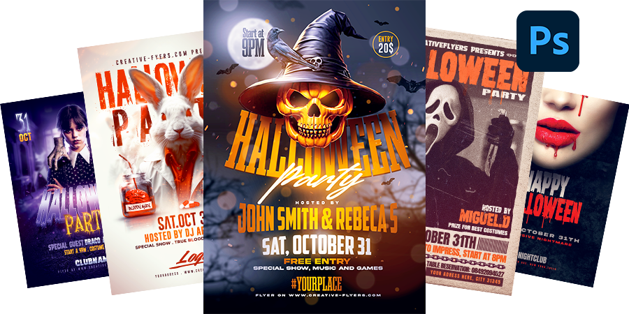 Halloween flyers