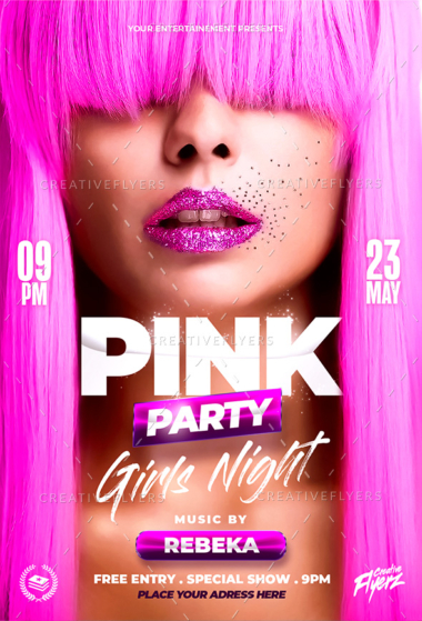 Pink Party Flyer