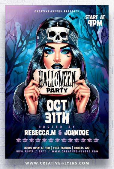 Poster for a Halloween party