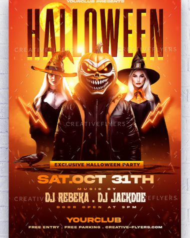 Halloween Nightclub Party flyer