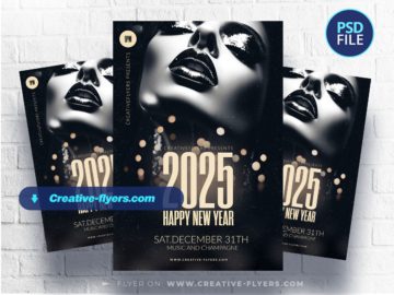 New Year flyer design