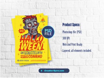 creative halloween Flyer to Download